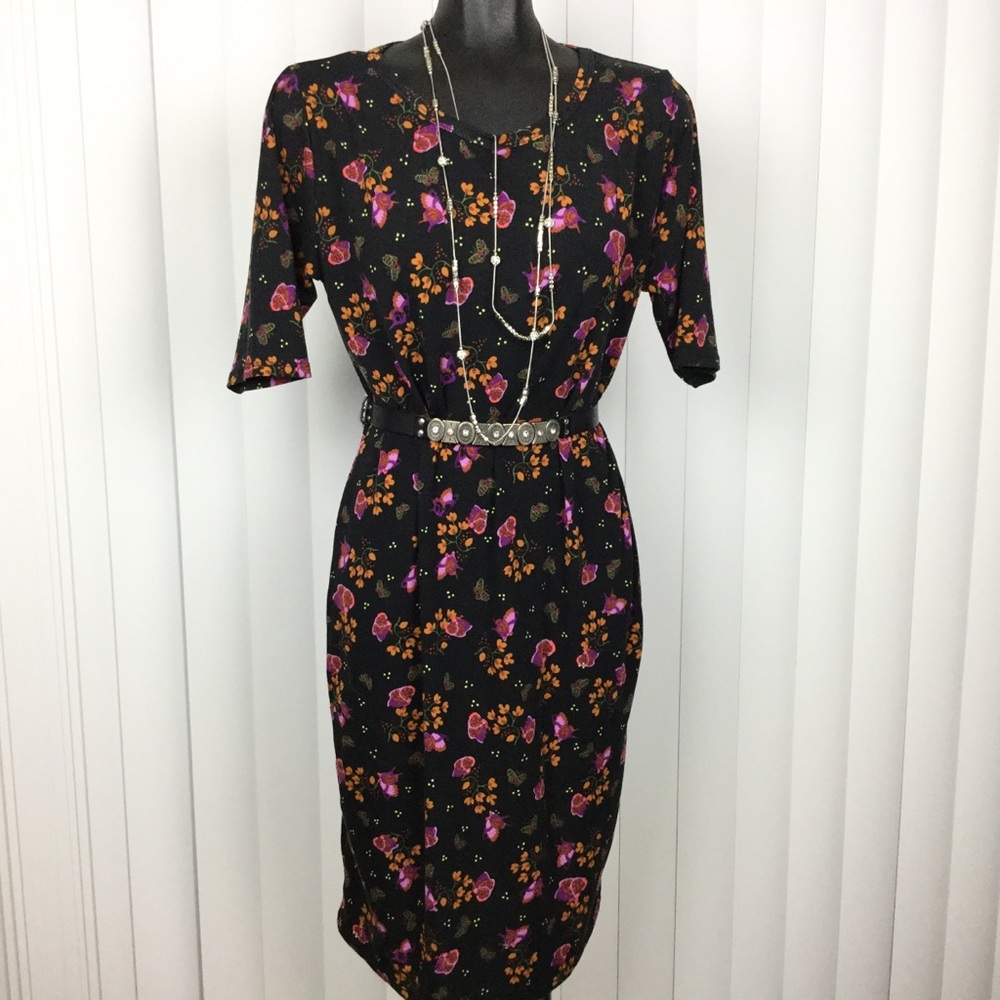 3/$20 LulaRoe | Julia floral print dress - Picture 1 of 8